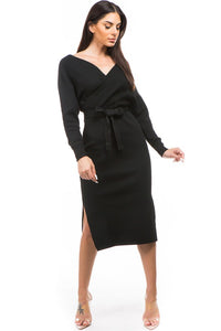 Duchess Sweater Dress (Black)