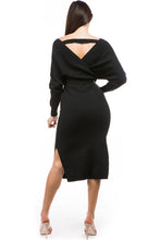 Duchess Sweater Dress (Black)