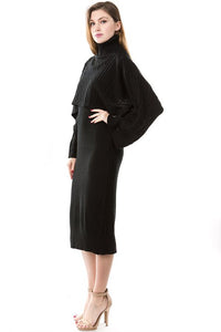 Olivia Pope Sweater Dress Set (Black)