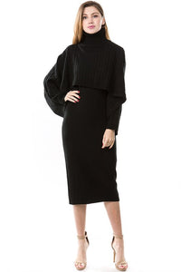 Olivia Pope Sweater Dress Set (Black)