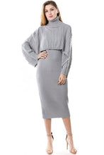 Olivia Pope Sweater Dress Set (Grey)