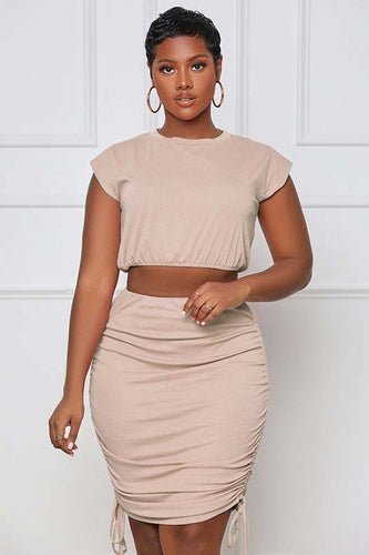 Butter Scotch Skirt Set