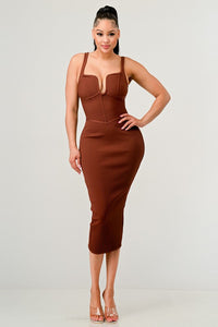 Falling For Me Midi Dress