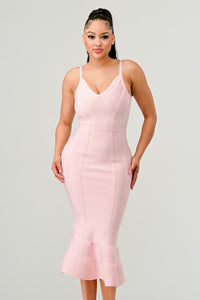 Pink Innocence Midi Dress