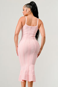 Pink Innocence Midi Dress