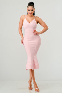 Pink Innocence Midi Dress