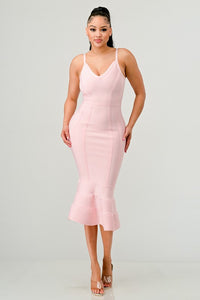 Pink Innocence Midi Dress