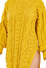 Delena Sweater Dress (Yellow)