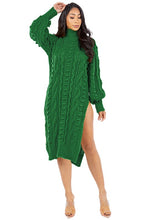 Delena Sweater Dress (Green)