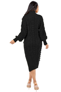 Side Piece Sweater Dress