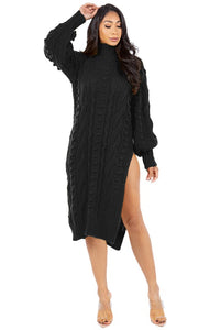 Side Piece Sweater Dress