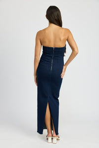 Dina Denim Tube Dress