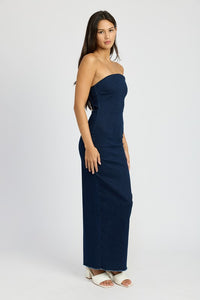 Dina Denim Tube Dress