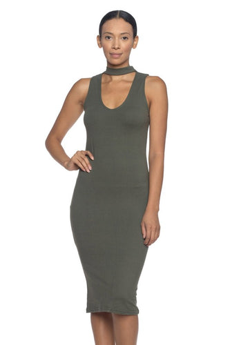 Venus Cutout Midi (Olive)