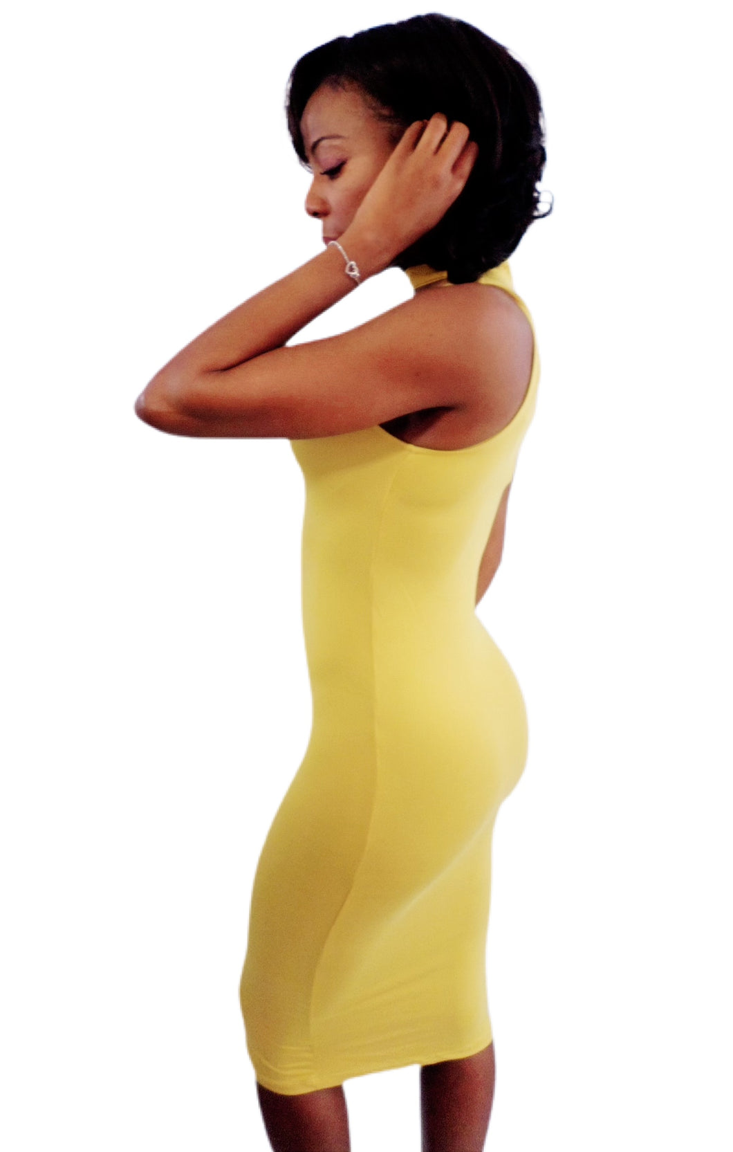 Venus Cutout Midi (Yellow)