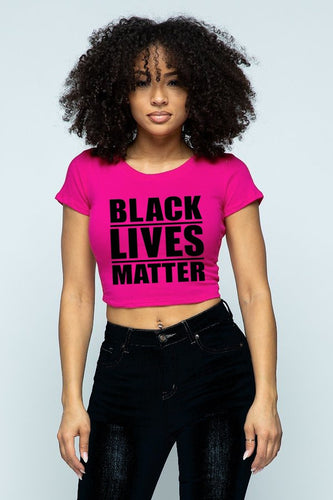 Pink Black Lives Matter Crop